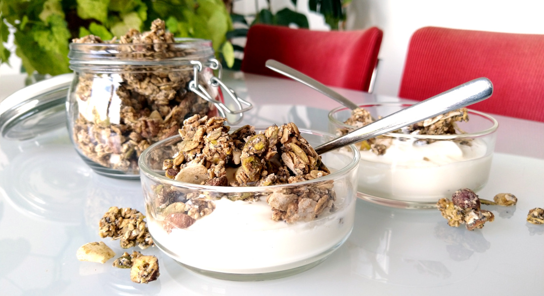 Granola met zuurdesem discard