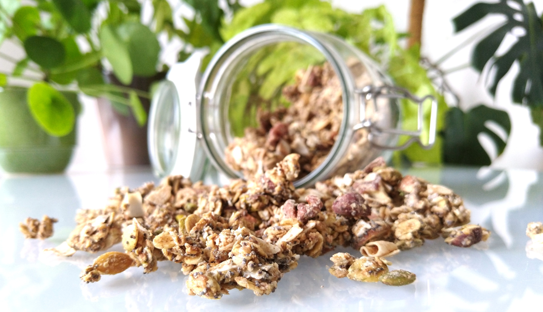 Granola met zuurdesem discard