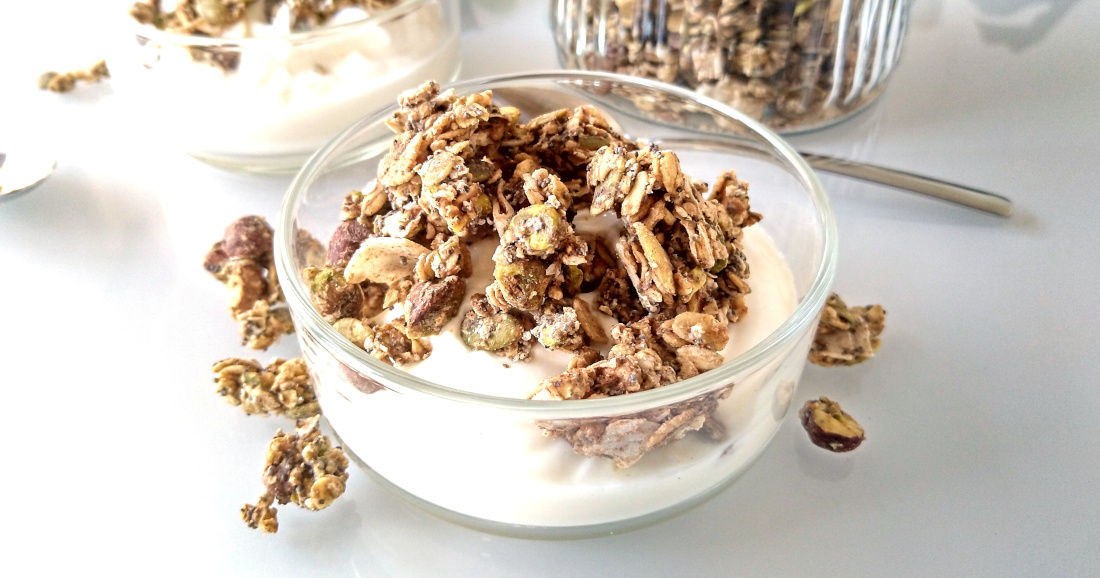 Granola met zuurdesem discard