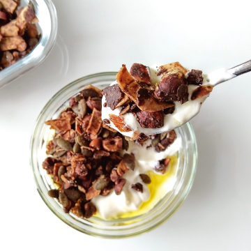 Ketogranola met cacaoboter